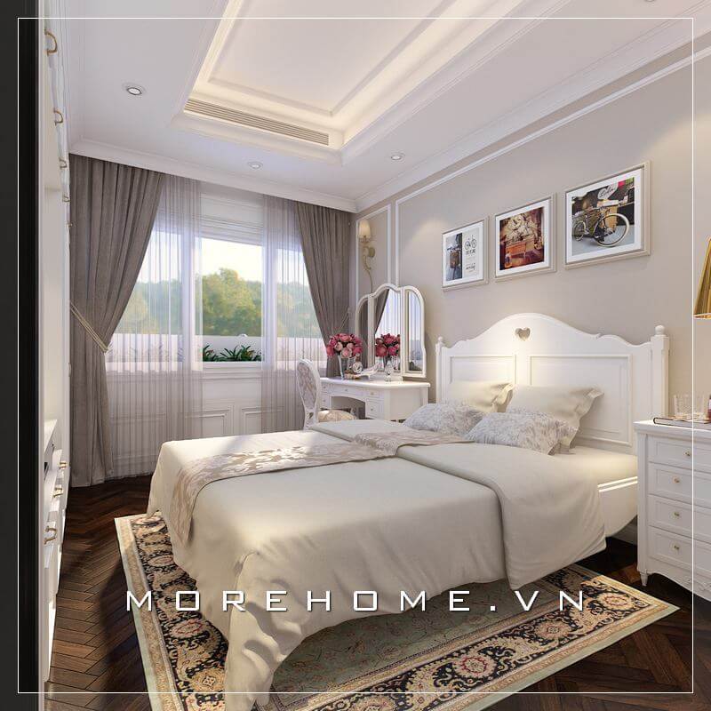 Morehome chia sẻ mẫu giường ngủ 2 người đẹp và sang trọng